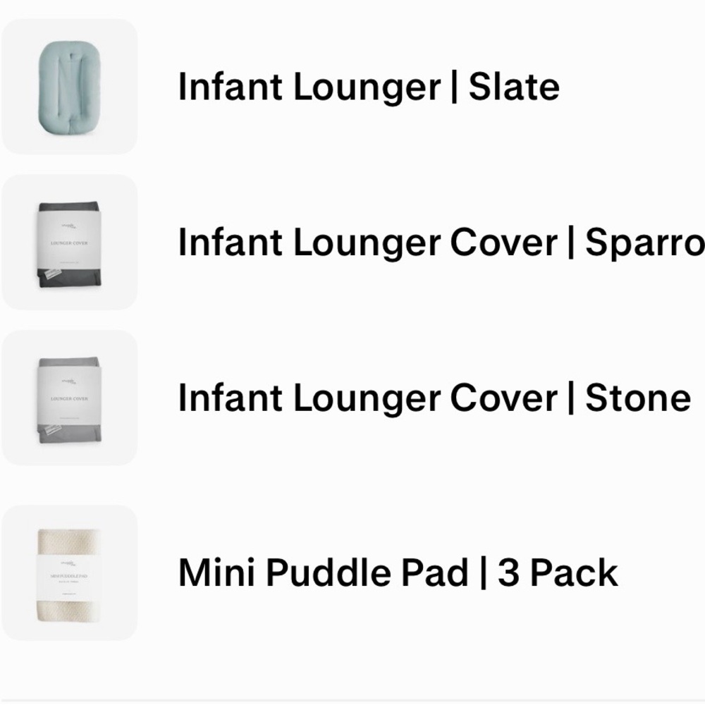 Snuggle me Organic Infant Lounger in Slate